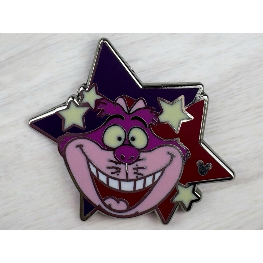 2012 Disney Hidden Mickey 5 of 10 Star Characters Collection Cheshire Cat Pin